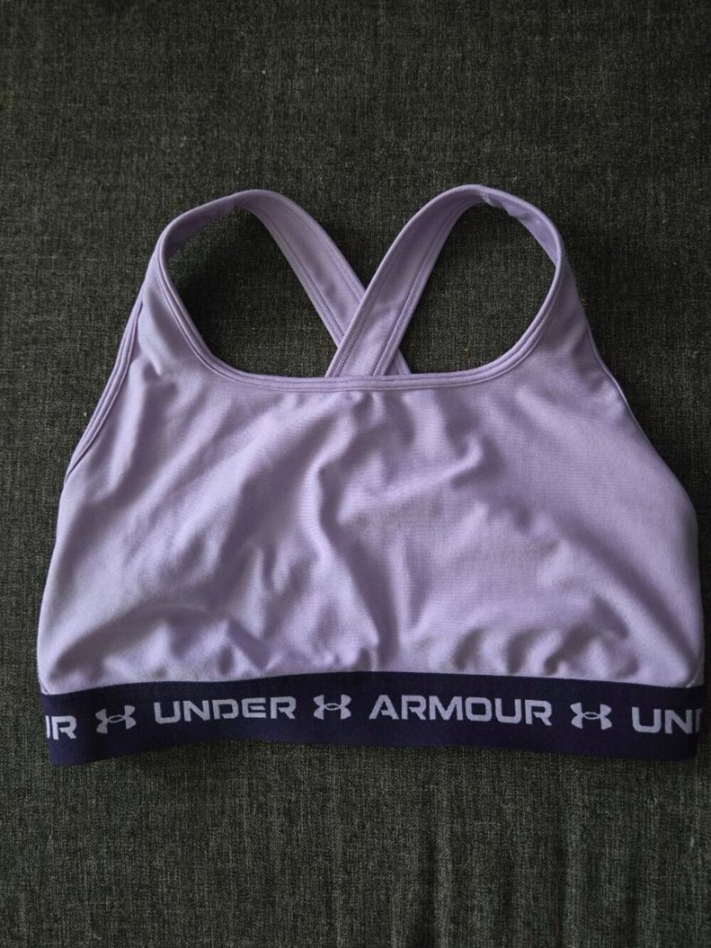 Under Armour Mid Crossback Sports Bra XL Activewear Gym Yoga Purple
